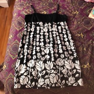 Black and White Formal Cocktail Dress